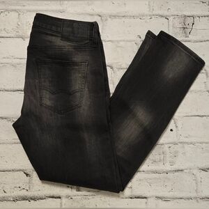 American Eagle Extreme Flex Slim Jeans Gray Black Distressed 30x30